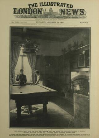 cover page of Illustrated London News published on November 30, 1907