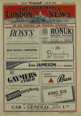 cover page of Illustrated London News published on December 30, 1944