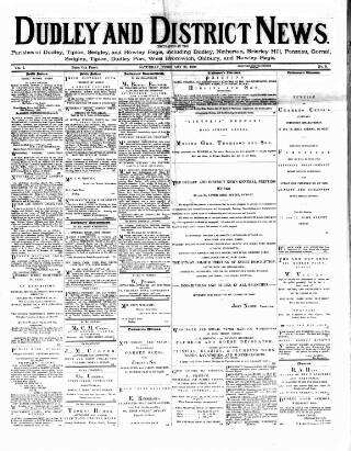 cover page of Dudley and District News published on February 28, 1880