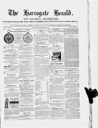cover page of Harrogate Herald published on February 28, 1856