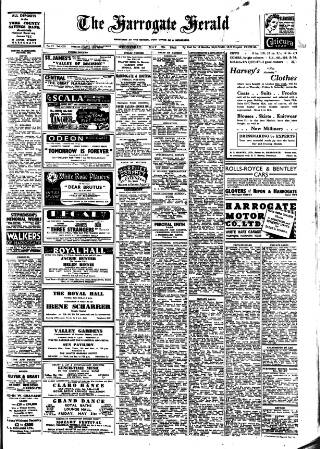 cover page of Harrogate Herald published on May 29, 1946
