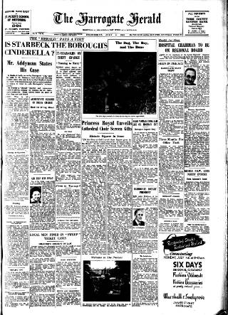 cover page of Harrogate Herald published on July 2, 1947