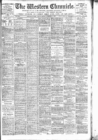 cover page of Western Chronicle published on November 30, 1906