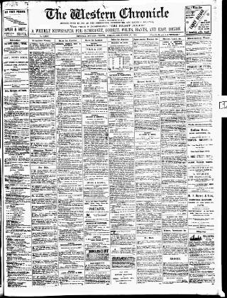 cover page of Western Chronicle published on December 30, 1910