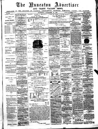 cover page of Nuneaton Advertiser published on November 30, 1878
