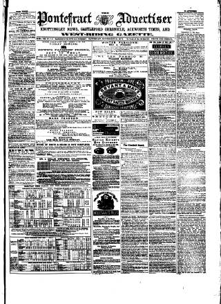 cover page of Pontefract Advertiser published on November 15, 1873