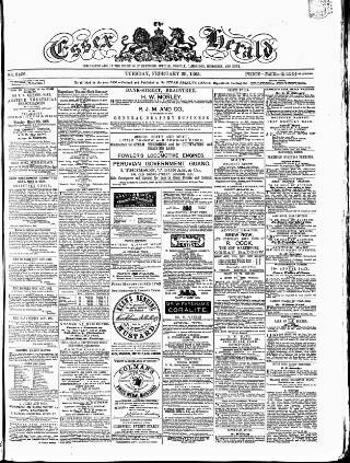 cover page of Essex Herald published on February 28, 1865