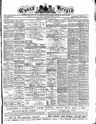 cover page of Essex Herald published on February 28, 1888
