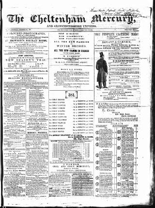 cover page of Cheltenham Mercury published on December 30, 1865