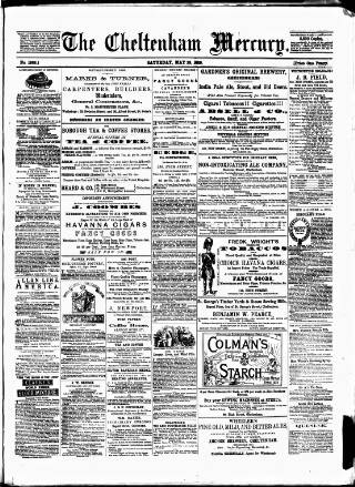 cover page of Cheltenham Mercury published on May 29, 1880
