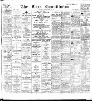 cover page of Cork Constitution published on November 30, 1888