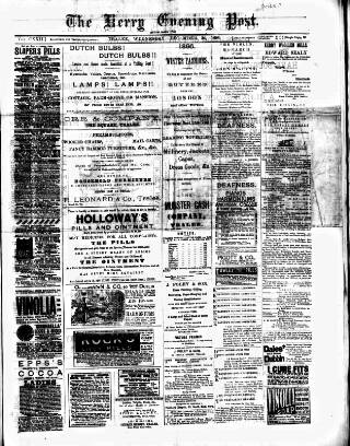 cover page of Kerry Evening Post published on December 30, 1896