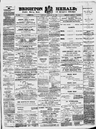 cover page of Brighton Herald published on February 28, 1891