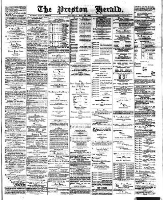 cover page of Preston Herald published on May 29, 1886