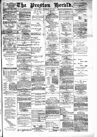 cover page of Preston Herald published on November 30, 1892