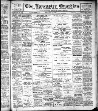 cover page of Lancaster Guardian published on September 18, 1909