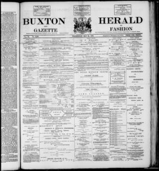 cover page of Buxton Herald published on May 29, 1895