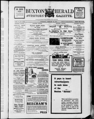 cover page of Buxton Herald published on February 28, 1917