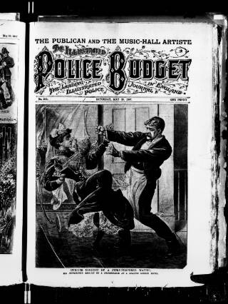 cover page of Illustrated Police Budget published on May 29, 1897