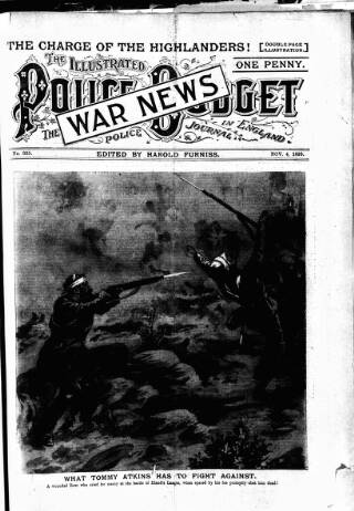 cover page of Illustrated Police Budget published on November 4, 1899