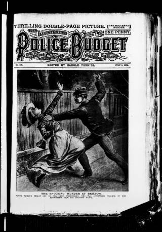 cover page of Illustrated Police Budget published on July 6, 1901