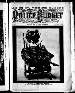 cover page of Illustrated Police Budget published on December 30, 1905