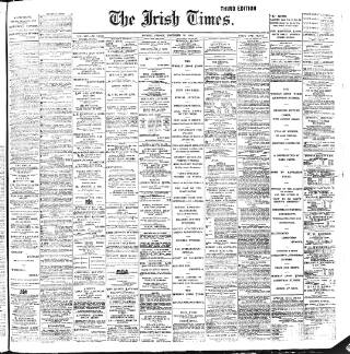 cover page of Irish Times published on November 30, 1900