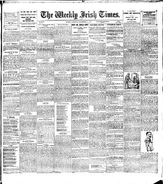 cover page of Weekly Irish Times published on November 15, 1890