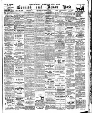 cover page of Cornish & Devon Post published on November 30, 1901