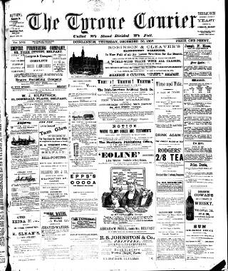 cover page of Tyrone Courier published on December 30, 1897