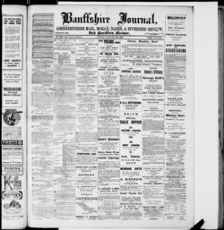 cover page of Banffshire Journal published on February 28, 1922