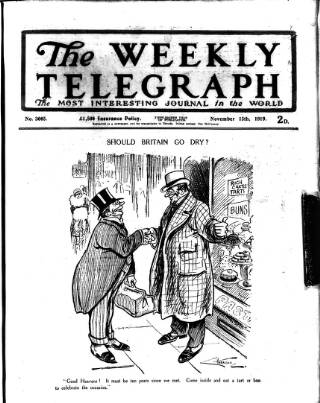 cover page of Sheffield Weekly Telegraph published on November 15, 1919