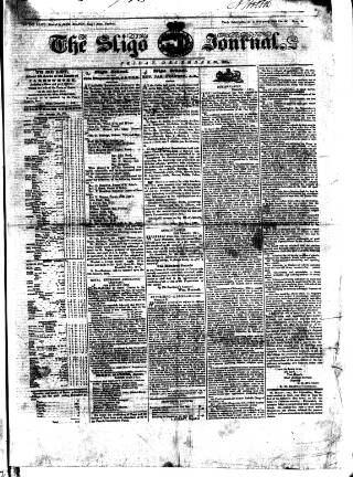 cover page of Sligo Journal published on December 30, 1831