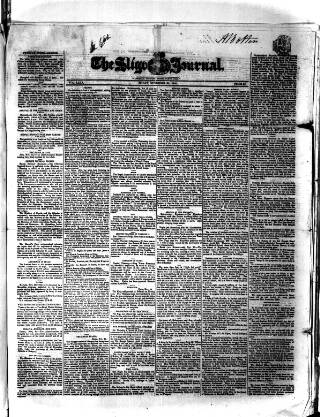 cover page of Sligo Journal published on November 30, 1860