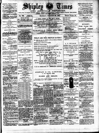 cover page of Shipley Times and Express published on February 28, 1891
