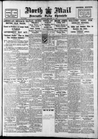 cover page of Newcastle Daily Chronicle published on December 30, 1925