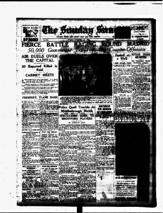 cover page of Sunday Sun (Newcastle) published on November 15, 1936