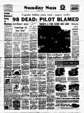 cover page of Sunday Sun (Newcastle) published on September 18, 1966