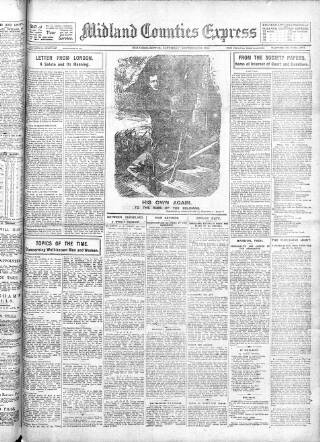 cover page of Midland Counties Express published on November 23, 1918