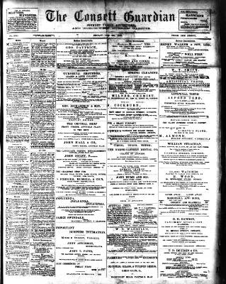 cover page of Consett Guardian published on July 6, 1900