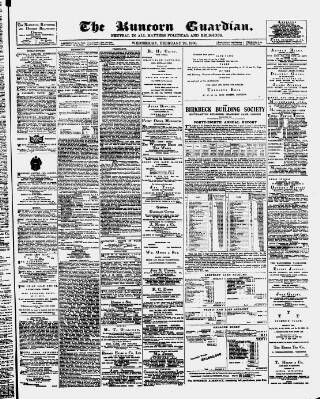 cover page of Runcorn Guardian published on February 28, 1900