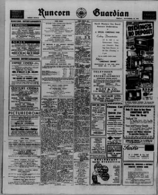 cover page of Runcorn Guardian published on November 30, 1951