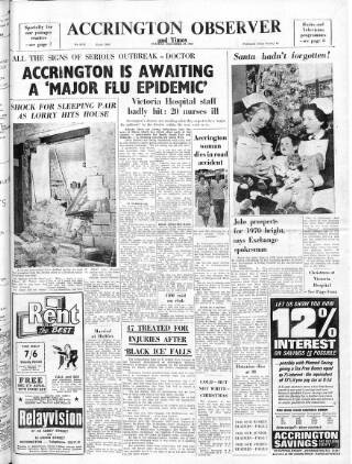 cover page of Accrington Observer and Times published on December 30, 1969