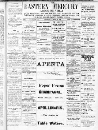 cover page of Eastern Mercury published on November 21, 1911