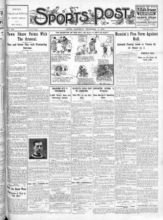 cover page of Sports Post (Leeds) published on December 5, 1925