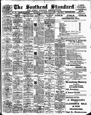 cover page of Southend Standard and Essex Weekly Advertiser published on July 6, 1905
