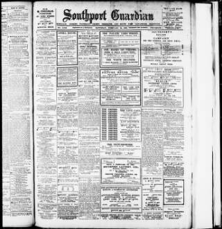 cover page of Southport Guardian published on February 28, 1920