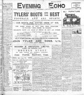 cover page of Evening Echo (Cork) published on November 30, 1904