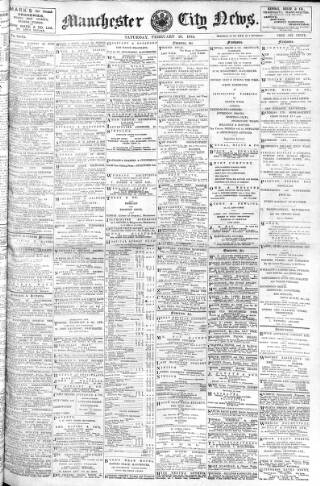 cover page of Manchester City News published on February 28, 1914