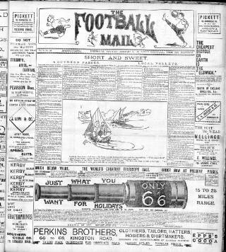 cover page of Football Mail (Portsmouth) published on February 28, 1903